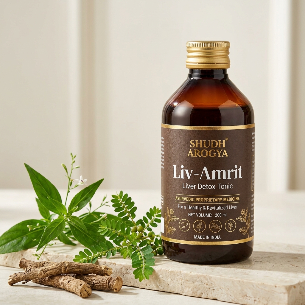Shudh Arogya Liv-Amrit Hepatoprotective Herbal Tonic (200ml)